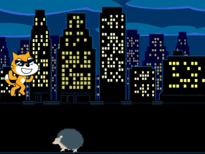 scratch cat jump and OOOF