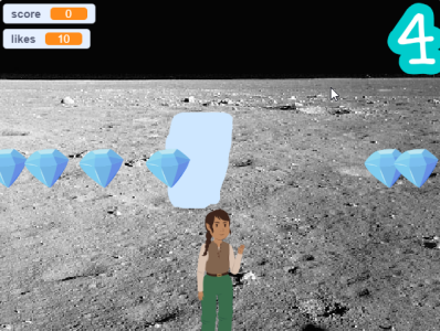 space  fall diamonds