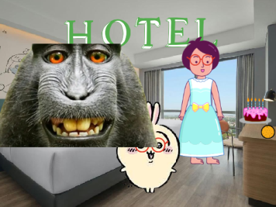 Hotel monyet ulang  tahun  monyet ketut