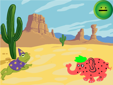 jumping over strawberry elephan a milion times!